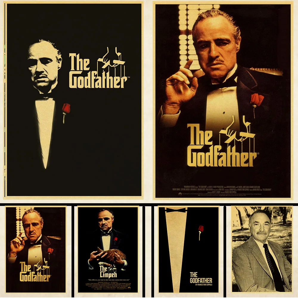 Классическая пленка для крестного отца постер Бар украшение дома стены ретро