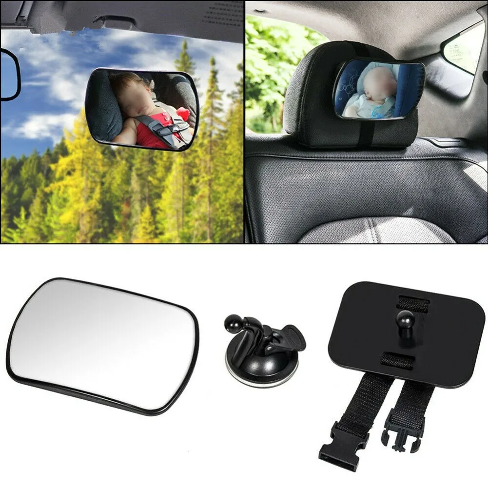 

360° Adjustable Wide Rear View /Baby/Child Seat Car Safety Mirror Headrest Mount Monitor Headrest Car Interior Styling