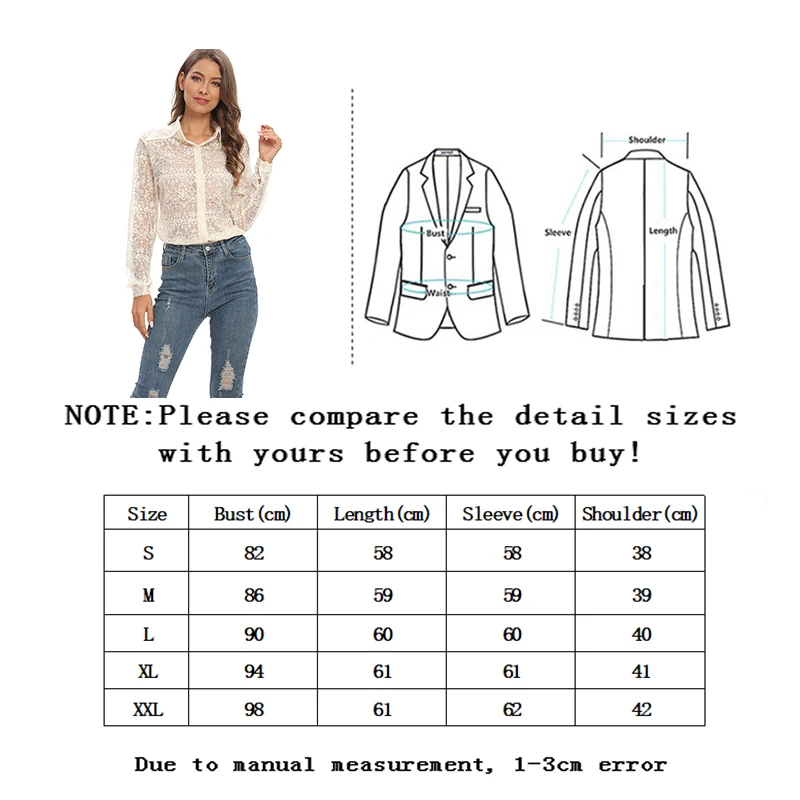 Vangull Кружевная рубашка с вышивкой белый Для женщин блузка рубашки для мальчиков