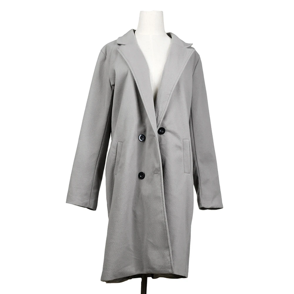 

Autumn Women's Suit Long Coat Lapel Long Coat Women's Coat Cardigan Outerwear Coats Work Office Ladies Suit Large Siz