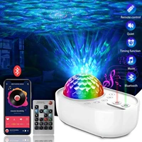 led spaceship projection lamp bluetooth night light galaxy projector rotating music player for home party bedroom night lamp