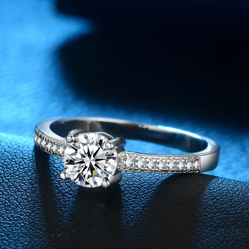 Роскошные ювелирные изделия из серебра 925 пробы с блестящими бриллиантами