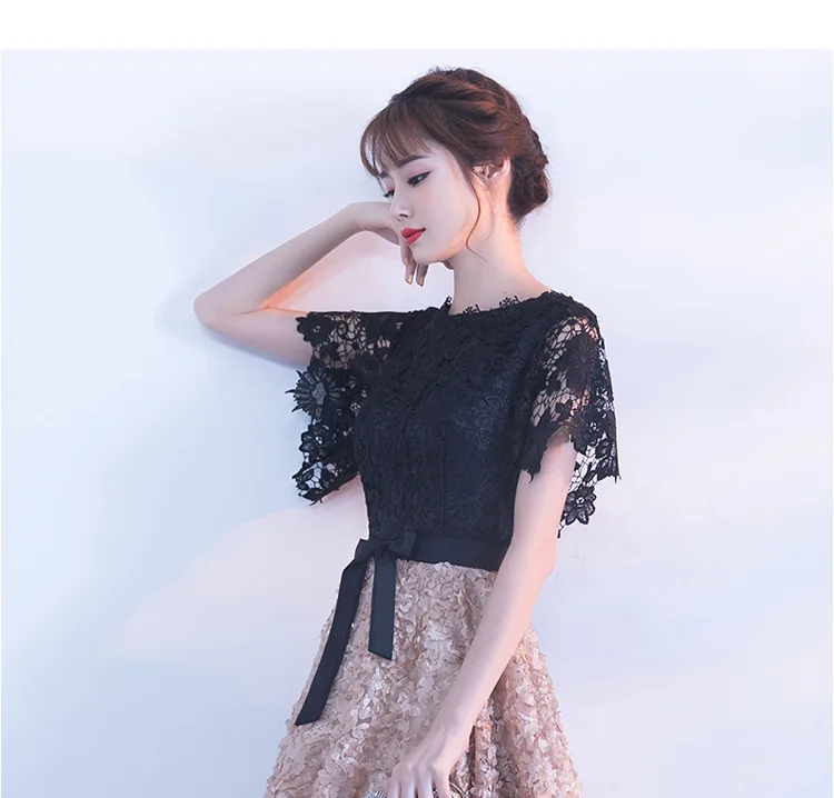 Robe De Soiree Новые двухцветные сексуальные коктейльные платья свадебное платье с аппликациями и открытой спиной Вечерние GownsRobe Vestidos De Coctel