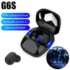 Беспроводная Bluetooth 5,1 гарнитура G6S Game, водонепроницаемые наушники-вкладыши с низкой задержкой