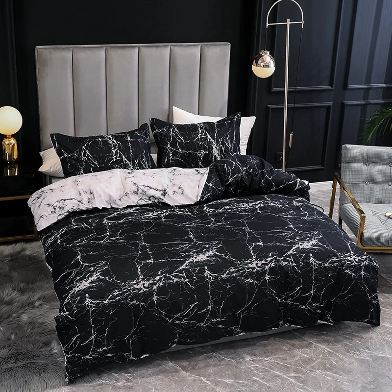 

fashion marble Bed linen duvet cover set comforter bedding set bed cover Quilt Cover Pillow case bed set Textiles for Home decor