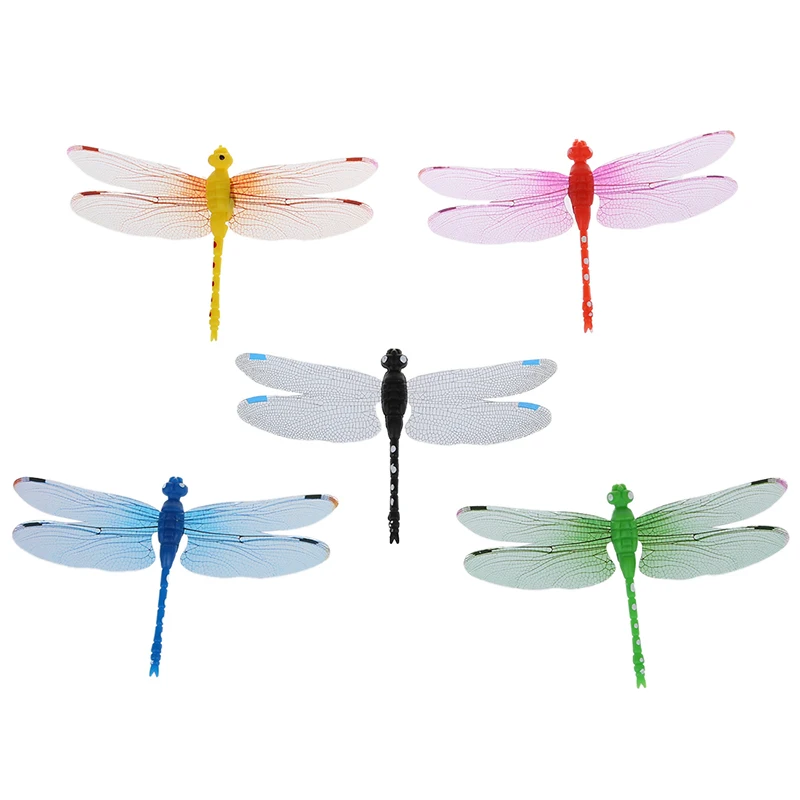 

5pcs 8cm 3D Artificial Dragonflies Fridge Magnet for Home Christmas Wedding Decoration, Colors Randomly Send