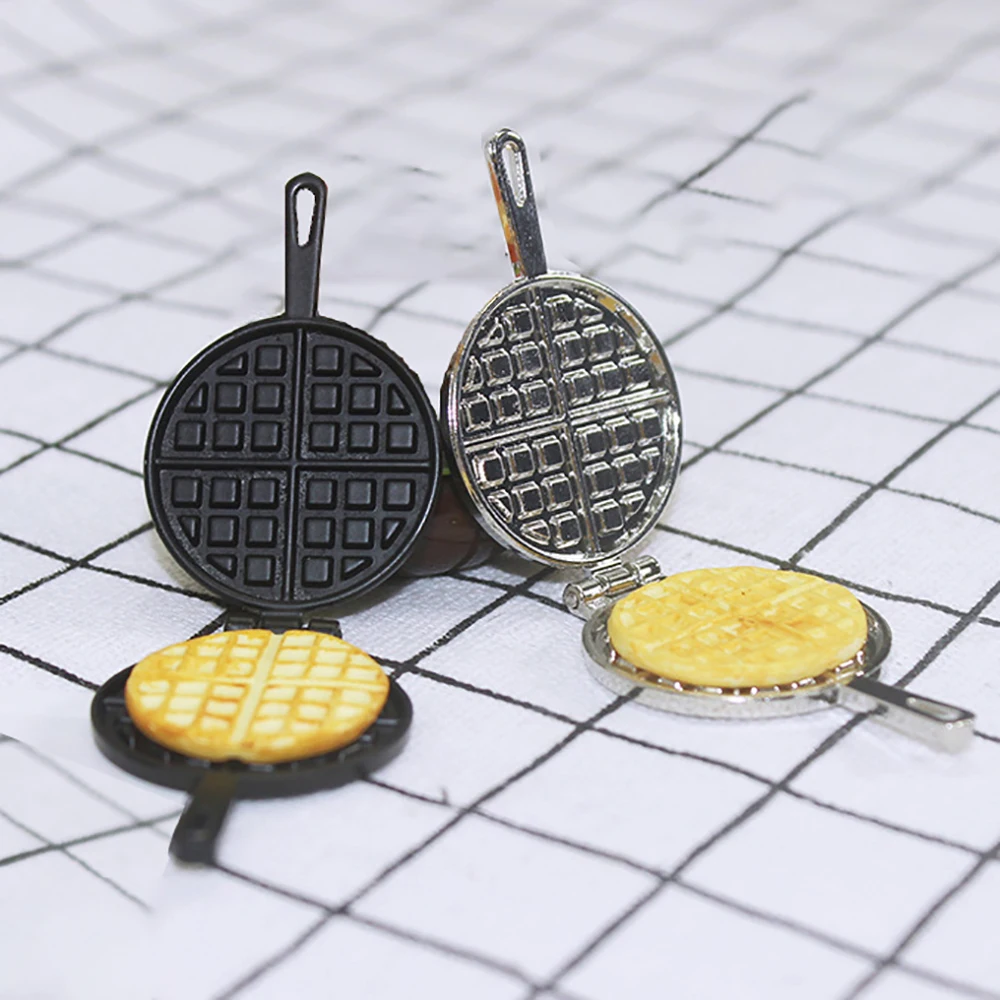 

1Pcs 1/12 Dollhouse Miniature Accessories Mini Waffle Mould Simulation Food Model Toys for Doll House Decoration