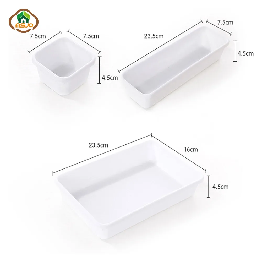 MSJO ящик для хранения косметики 8 в 1 пластиковая коробка ювелирных изделий