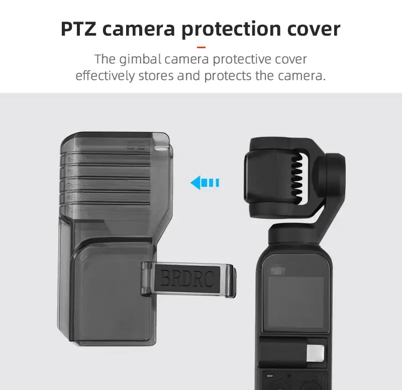 

1pc Lens Protective Cap Abs Camera Lengthen Protective Cover For Dji Pocket 2 Lens