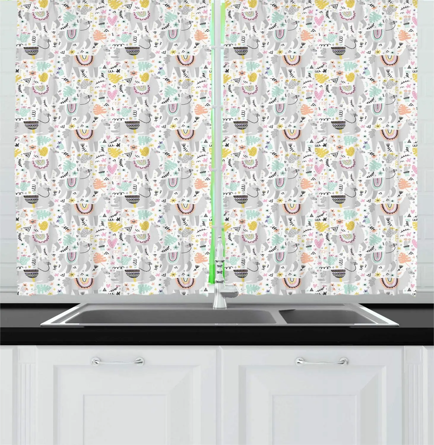 Кухонные занавески из альпаки рисунки мотивов и листьев ручной работы