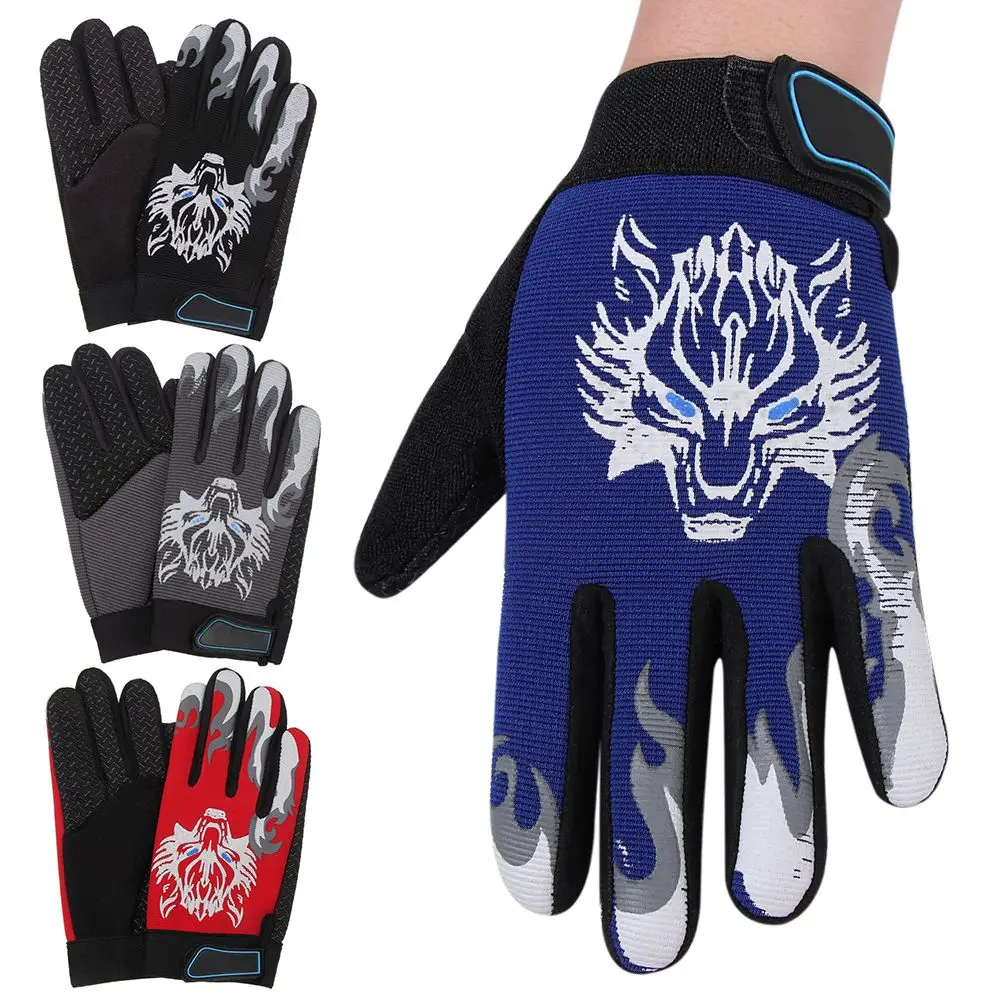 

Outdoor Sports Riding Breathable Full Finger Bike Gloves Kids Cycling Gloves Non-Slip Children Sport Gloves
