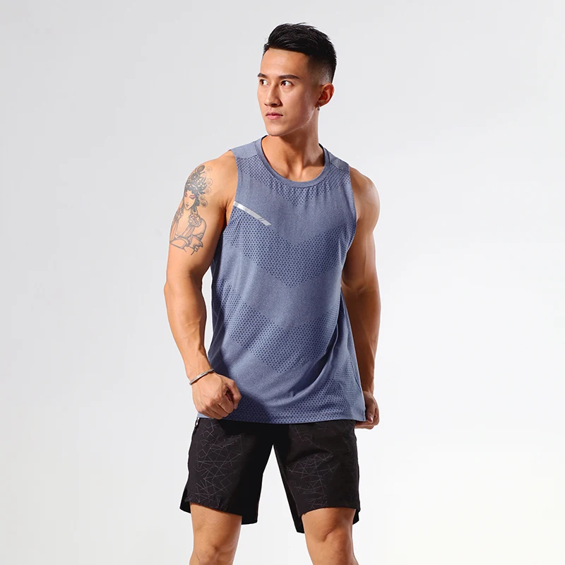 Новый летний жилет для отдыха и бега Мужская баскетбольная майка дышащая