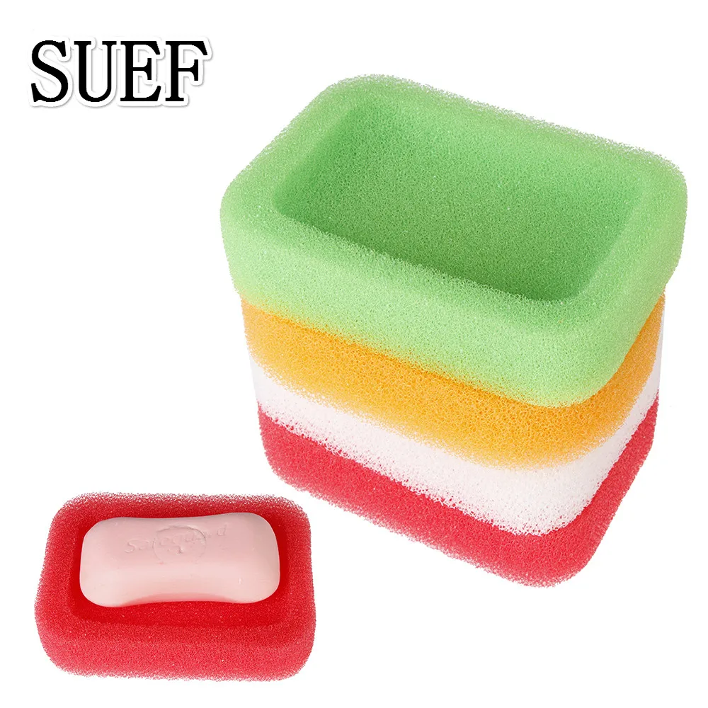 Suef 1 шт. новый домашний держатель для мыла и из пеноматериала карамельных цветов