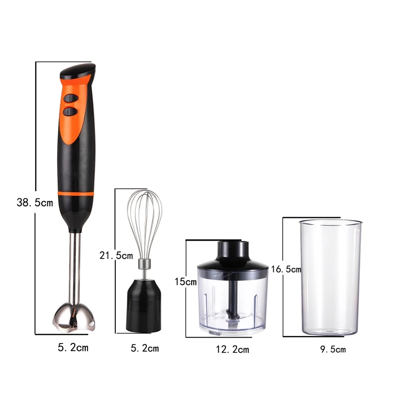 

Two-Speed Electric Mixer 4 in 1 Kitchen Food Mixer Egg Beater Vegetable Grinder with EU Plug