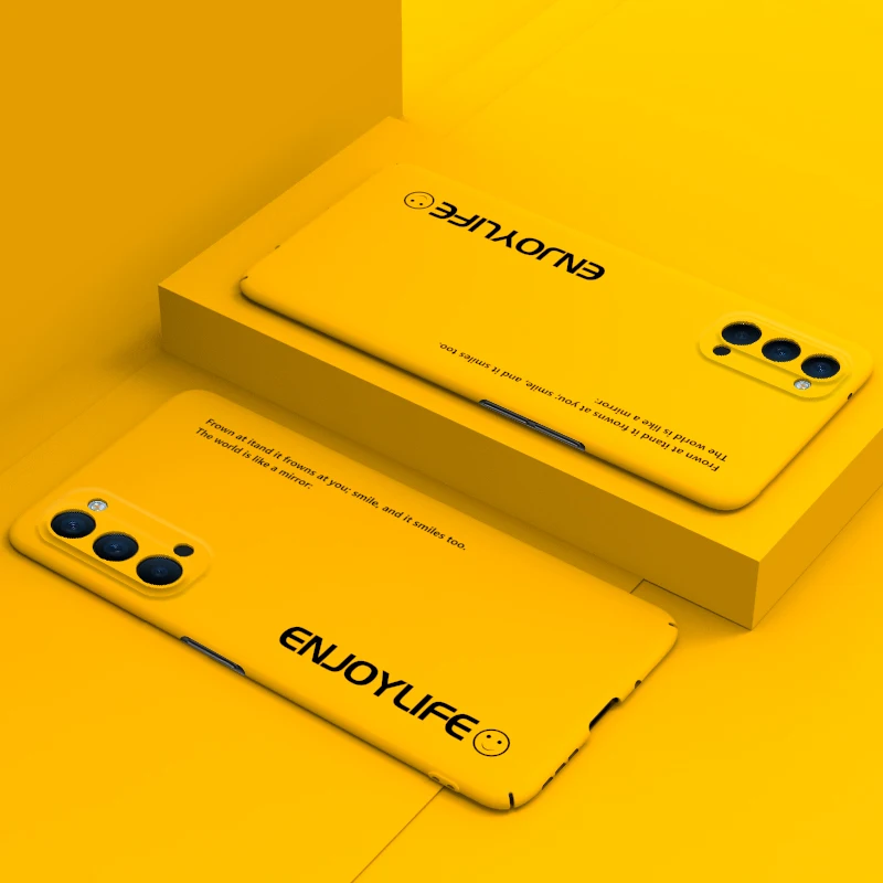 Жесткий пластиковый Чехол Oppo Reno 4 Pro тонкий защитный чехол для Realme 3 2 5 6 x xt lite 5G Find x2