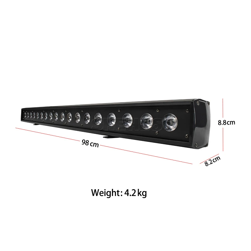 SHEHDS 18x18W RGBW 6IN1 Indoor Light Led Wall Wash DMX Bar Line Stage For Dj effect | Освещение