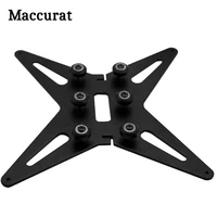 maccurat black upgrade cr 10 cr 10s hotbed support y carriage anodized aluminum plate 4mm thicknes with pulley for 300x300 cr10