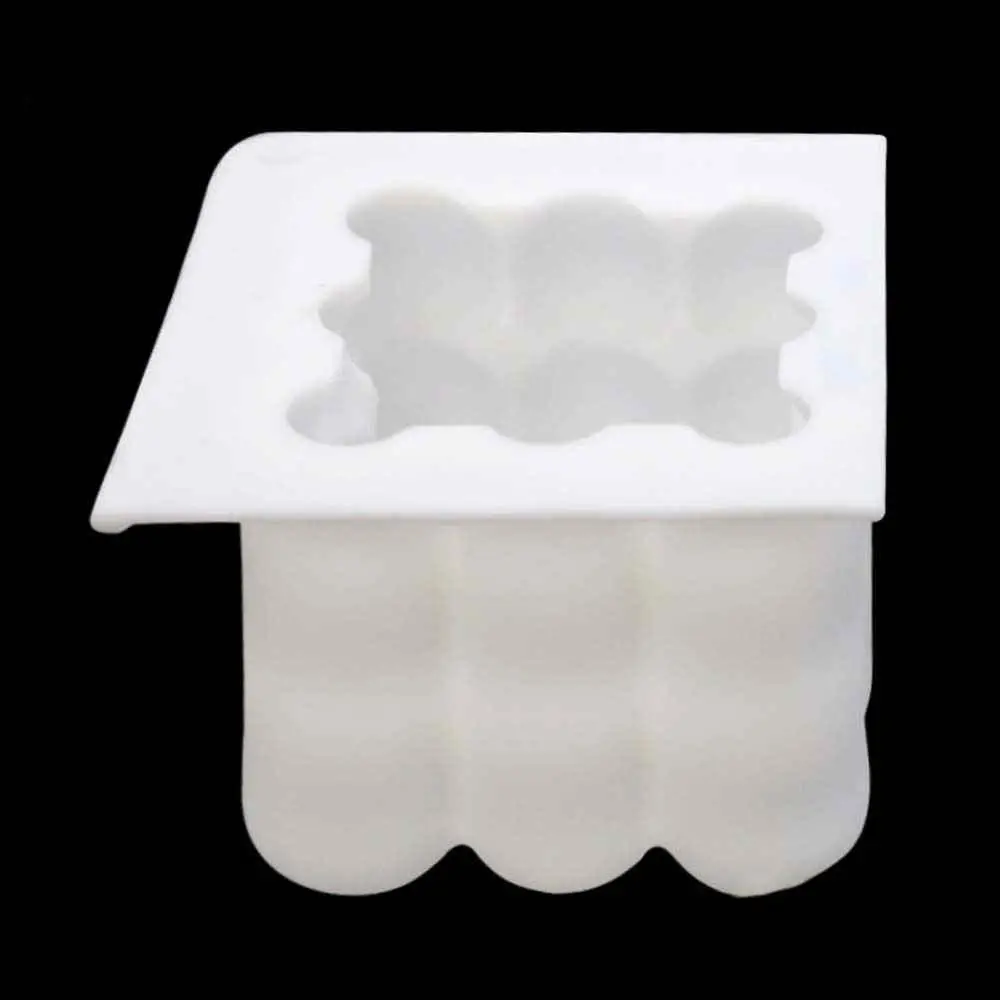 

Handmade Cake DIY CraftsCandle Kitchen Baking Wax Holder Form Bubble New Tray For Epoxy Dessert Aromatherapy Square CubeMold