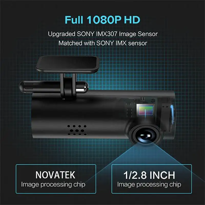 

HD Dash Cam wifi Night Vision 1080P Car DVR Video Recorder LCD Video Driving Recorder G-Sensor Motion Detection Loop Recording