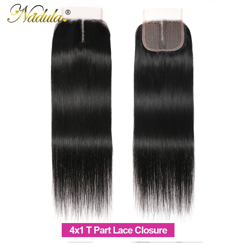 Nadula Hair Hd кружевная застежка средней/свободной части малазийские прямые волосы