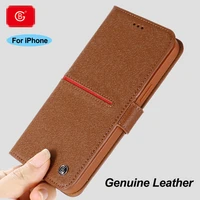genuine leather case wallet for iphone 11 12 pro x xs max xr se case 360 full protective flip cover cases for iphone 13 pro max