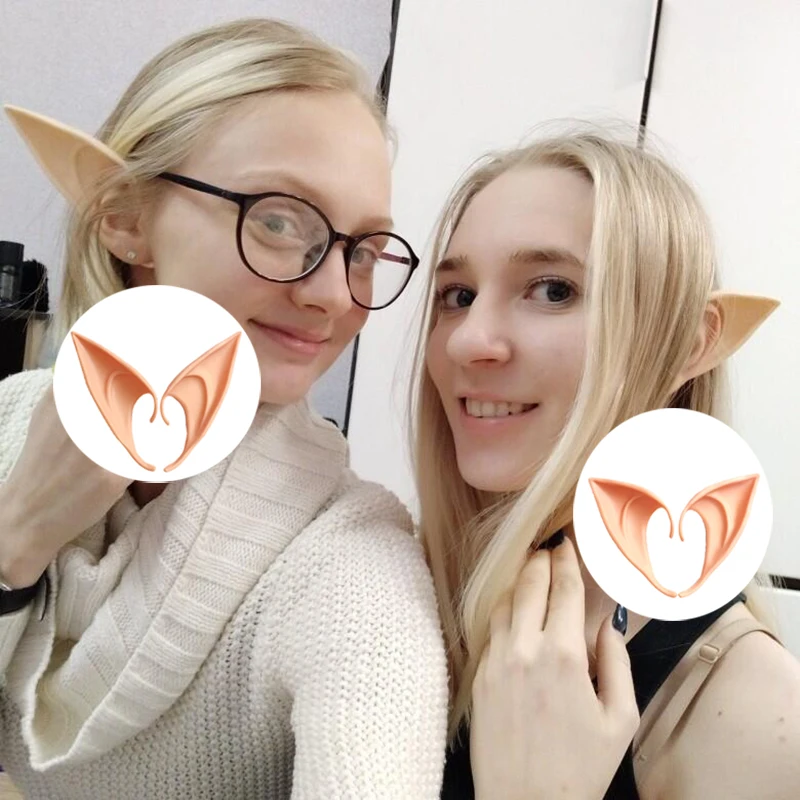 Хэллоуин таинственные эльфийские уши вечерние украшения косплей протезы латекс искусственные эльфийские уши Рождественский костюм наряды реквизит