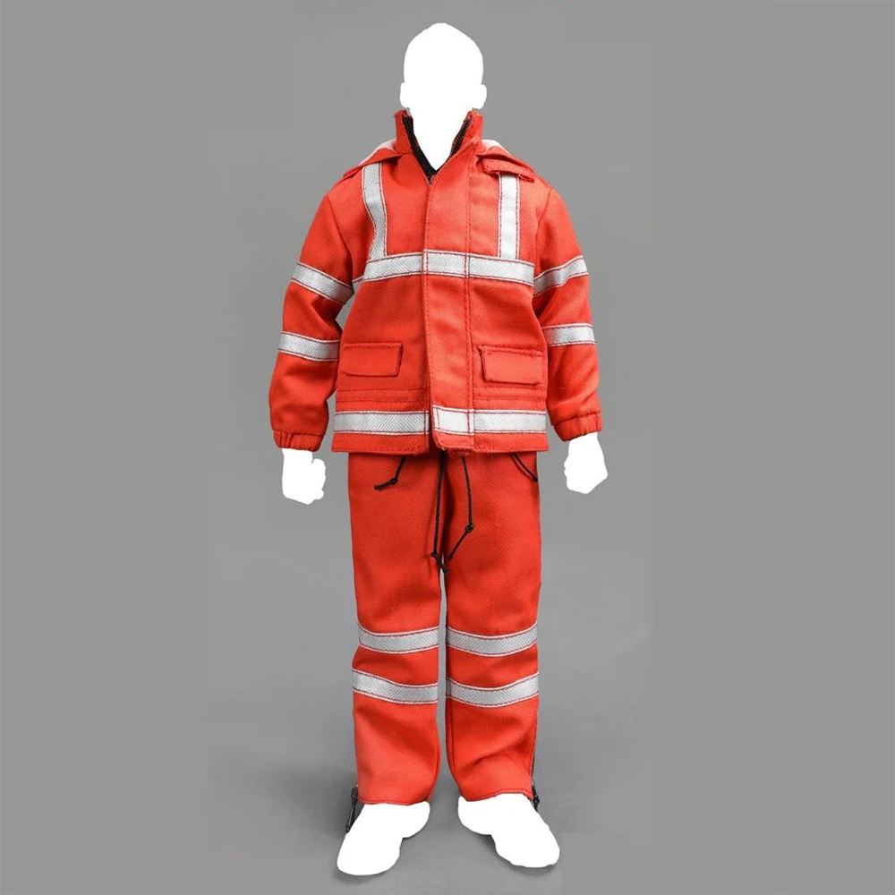 

1/6 scale Action figure Clothing set model TIDE-ZONE A009-1 fluorescent jacket green red jacket and pants set for 12 inch doll