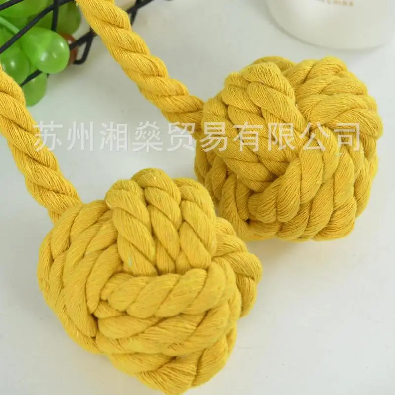 

Curtain Tiebacks Decorative Lined Buckle Modern Curtains Rope Solid Bandage Double Ball Without Punching Combination Color