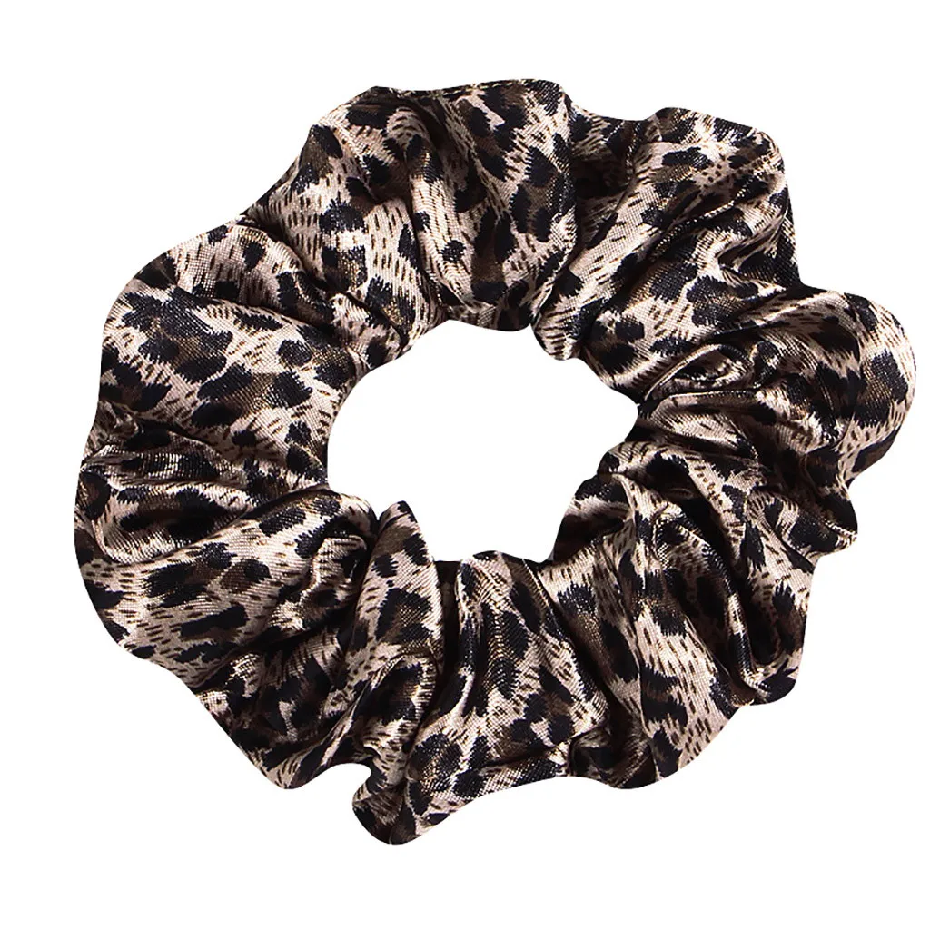 Женская повязка на голову с леопардовым принтом стрейчевая витая лента для волос