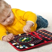 toddler busy board felt board preschool montessori toy sensory board for learning fine motor skills ntelligence kids toys