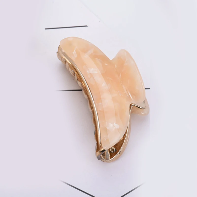 

New Style Large Printed Acrylic Hair Clips Girls Hairpins Crab Claws Clamp Hair Claw for Women Banana Grips Hair Accessories