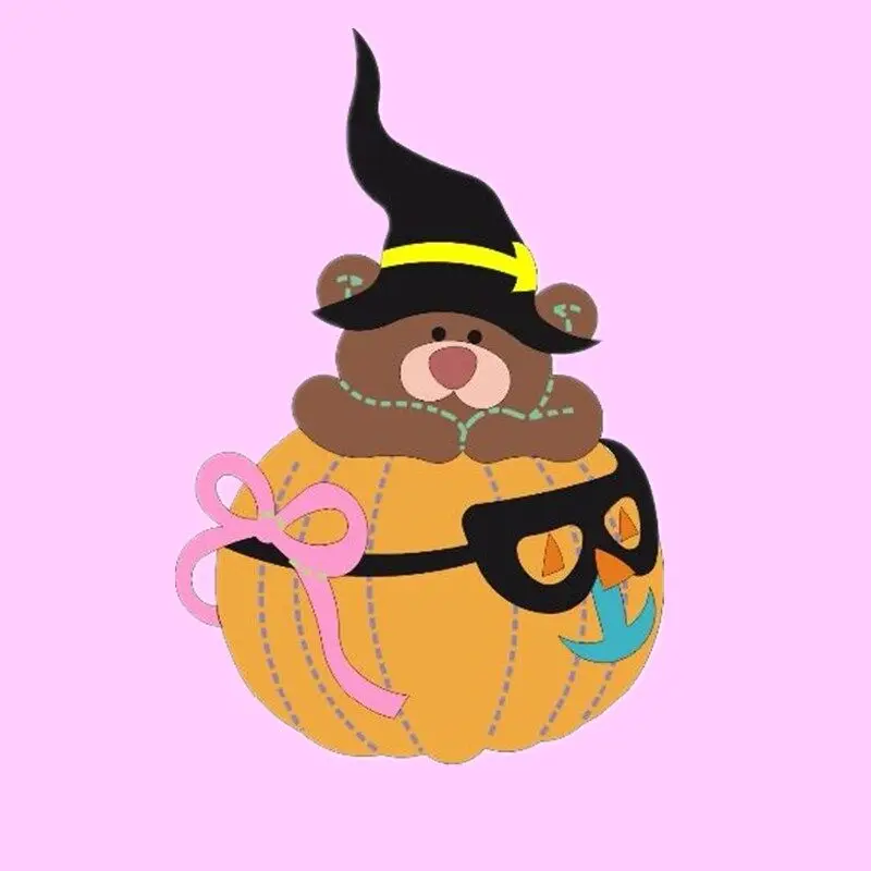 

Pumpkin bear hat Metal Cut Dies Christmas Stencils For DIY Scrapbook Paper Card Decorative Craft Embossing Die Cuts