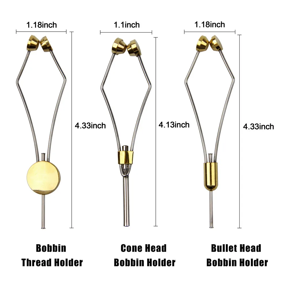 3 шт./компл. мухобойка держатель катушки Threader латунь и нержавеющая сталь