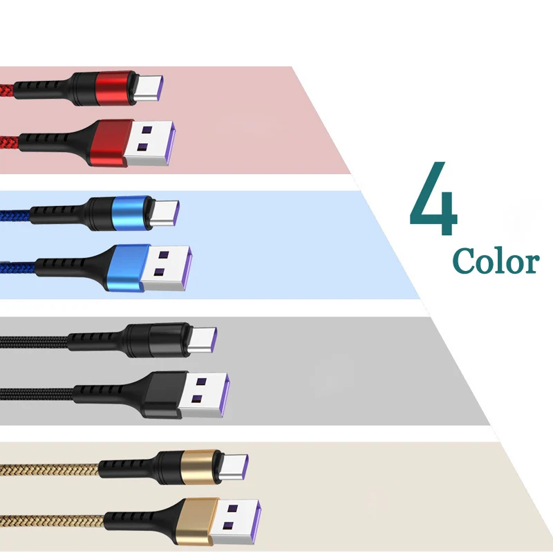 Supercharge usb type C кабель для huawei P30 P20 Lite Xiaomi Mi 9 Quick Charge 3,0 usb type C зарядный кабель для samsung S8 S10 9