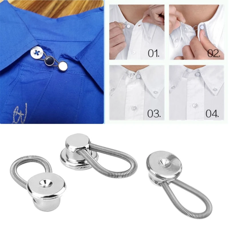 

Collar Extenders Button Adjustable Extenders Neck Collar Extenders Adjustable Expanding Length Extender Button