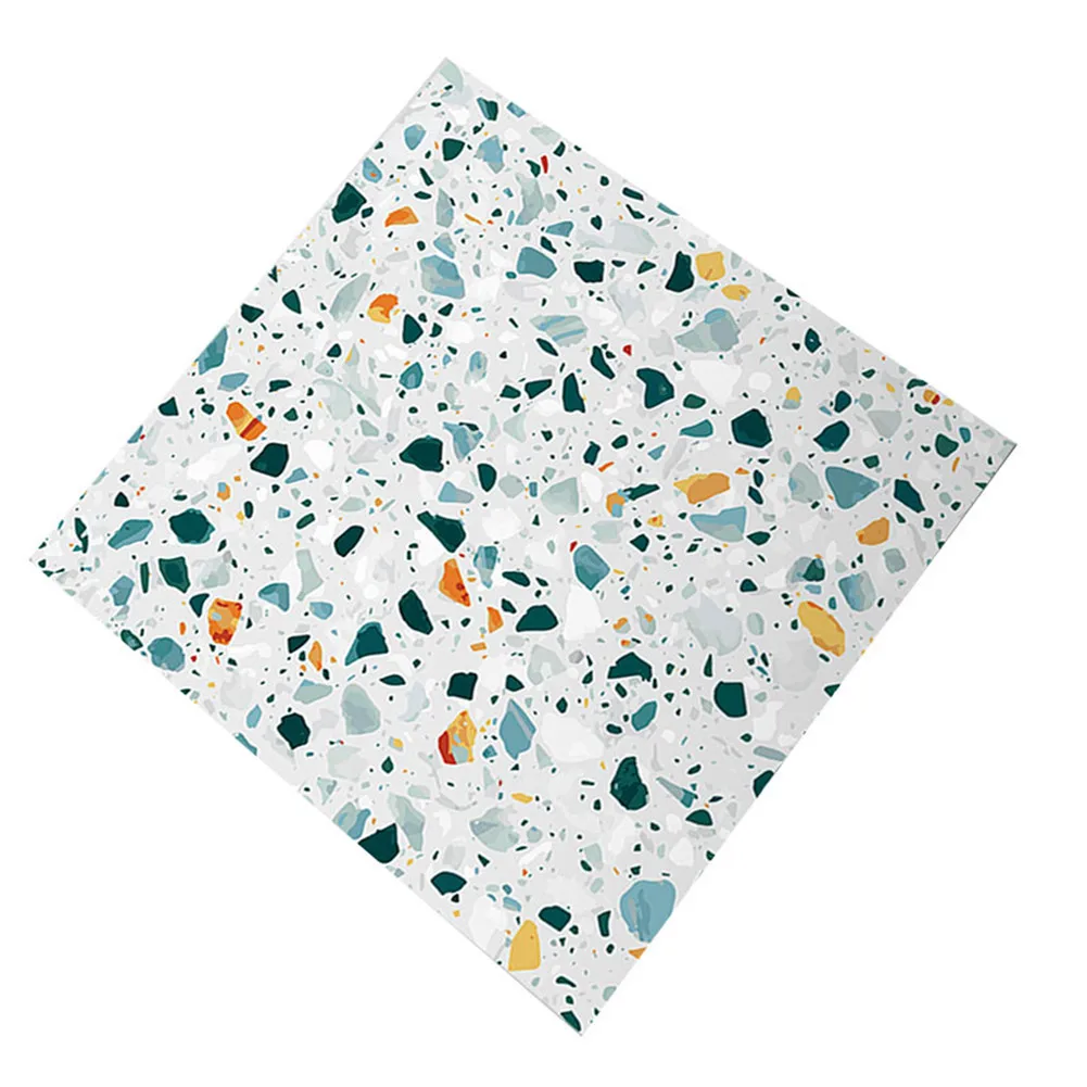 

10Pcs Self Adhesive Tile Stickers PVC Waterproof Non-slip Floor Stickers Wallpapers for DIY Home Decor 30x30cm Home Acce