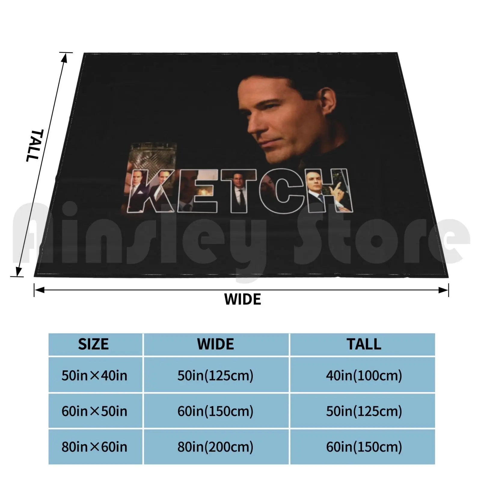 Одеяло Ketch для дивана кровати путешествий Артура сверхнатуральное David Haydn Jones Spn Lttu