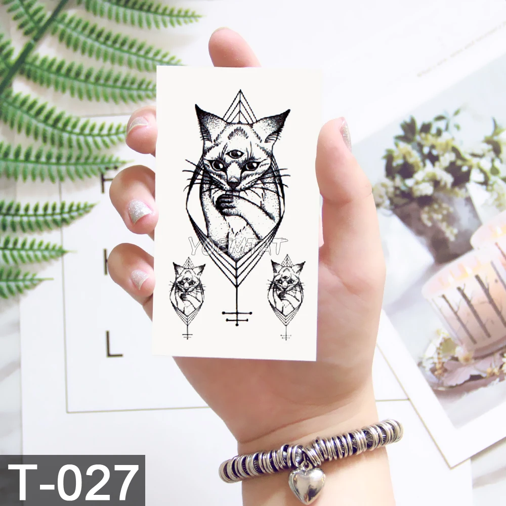 

translated tattoos fake tattoo for men waterproof Temporary Tattoo Sticker Black triangle Fashion Body Art glitter tattoo Adults