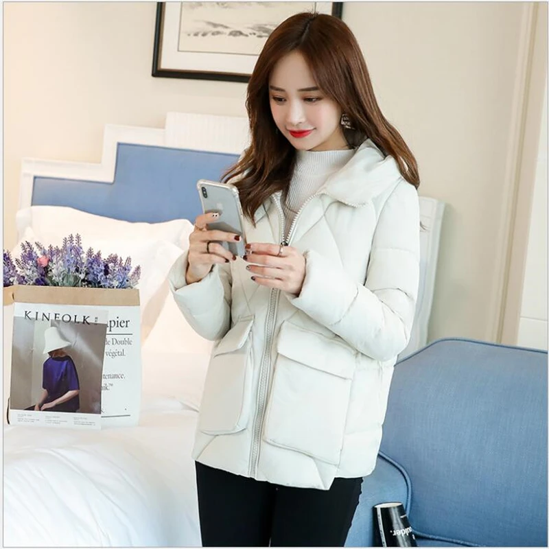 

2019 new winter jacket women autumn hooded Coat Female Jacket Women cotton Padded Parkas Casual thick Jackets 3XL Z116
