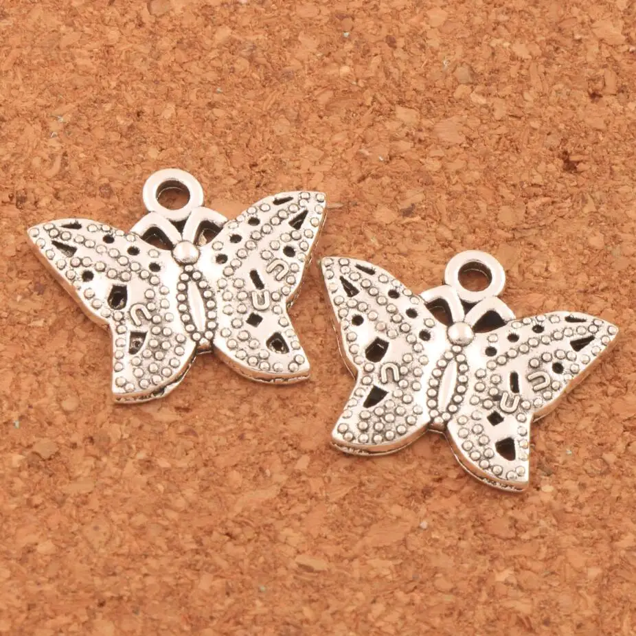 

Dots U Butterfly Charm Beads 21x17.2mm 105PCS Zinc Alloy Pendants Fashion Jewelry DIY L1122