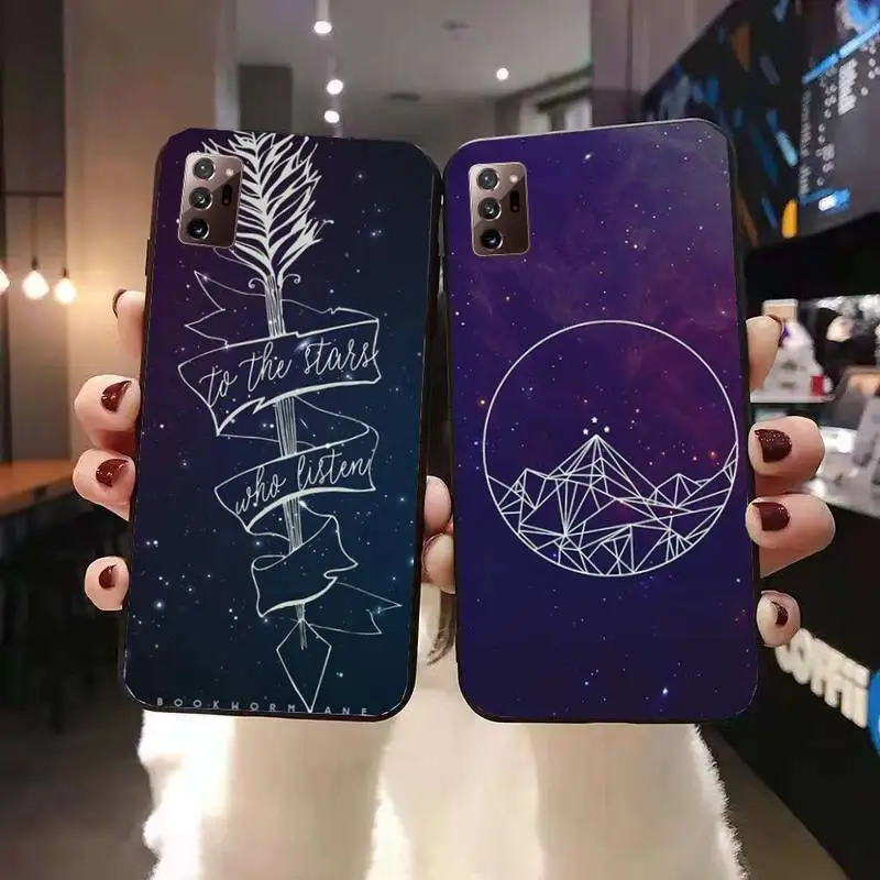 

a court of mist and fury Phone Case for Samsung A6 A6S A530 A720 A750 A8 A9 A10 A20 A30 A40 A50 A70 A10S A20S A51 A52 Plus cover