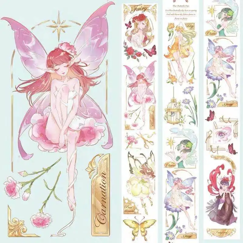 

Fairy Girl PET Washi Tape Masking Tape Adhesive Tape DIY Scrapbooking PET Stickers