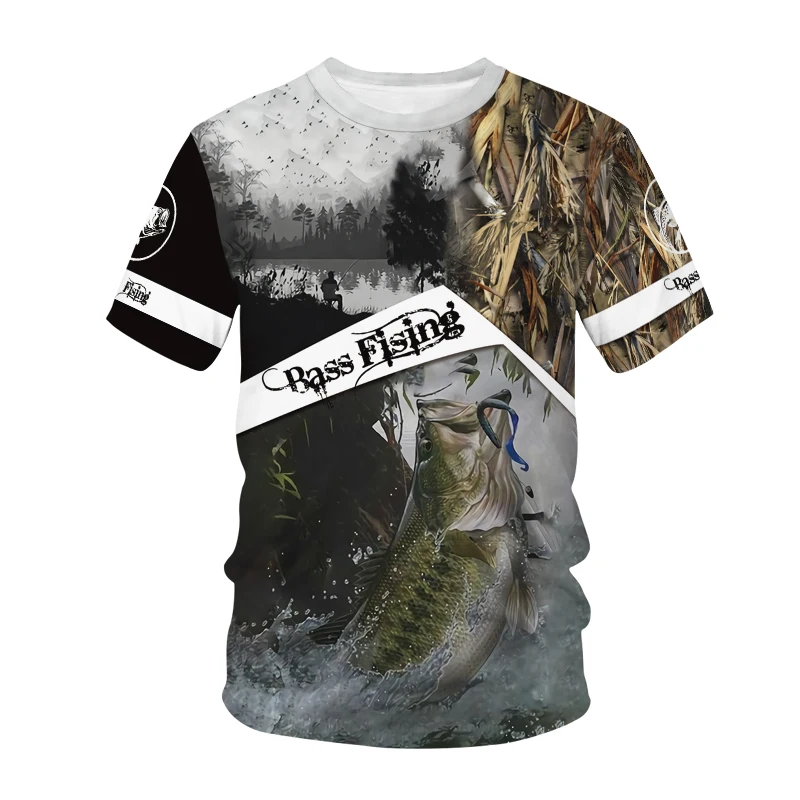 

Футболка Мужская/женская с коротким рукавом, модная рубашка в стиле Харадзюку, топ для рыбалки на карпа с 3D принтом, охотничий охотник, уличн...