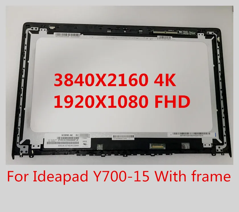 

Бесконтактная рамка с лицевой панелью для Lenovo Ideapad Y700-15 y700 15ISK, переднее стекло, ЖК-дисплей