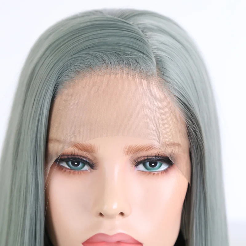 Парик харизма с прямыми волосами без клея фронтальные синтетические волосы из