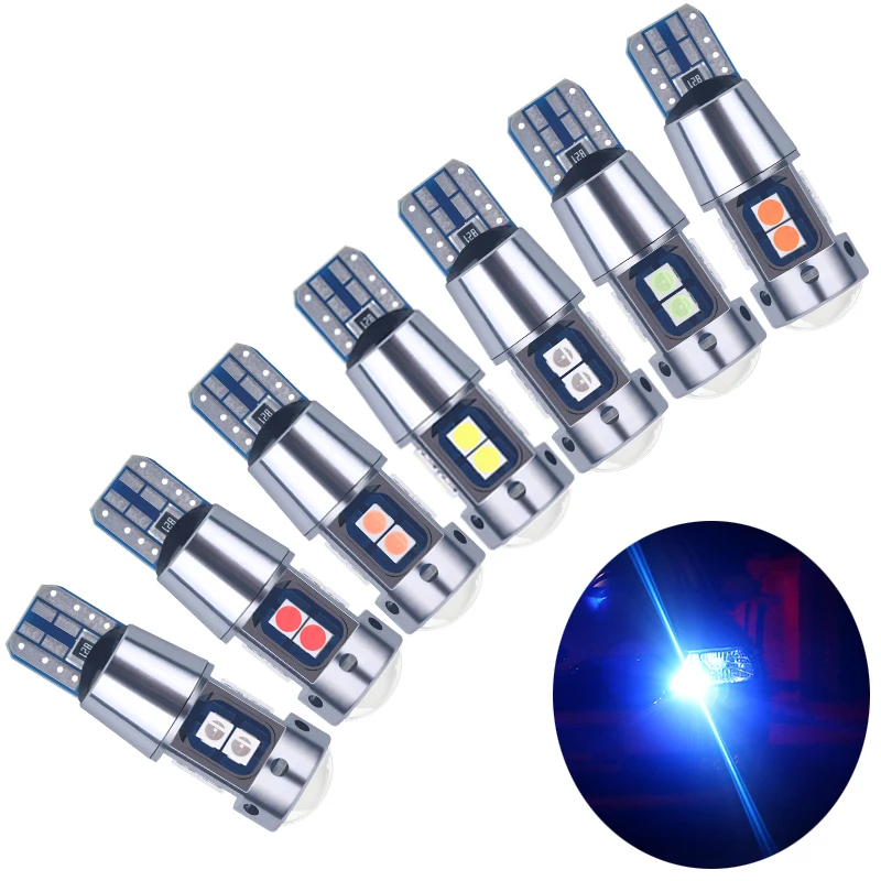

1 шт., Автомобильные светодиодные лампы T10 W5W 194 168 3030 SMD Canbus
