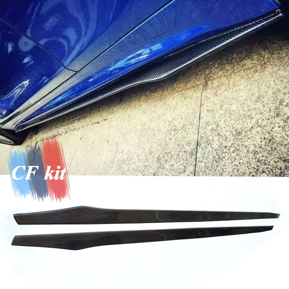Боковые юбки из углеродного волокна CF Kit для BMW F22 F30 F32 F12 F06 Subaru Impreza BENZ W204 W205 Honda Civic