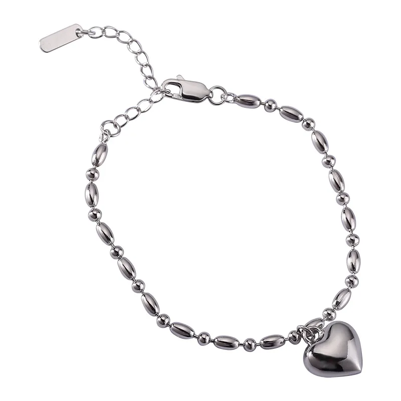 Женский браслет из серебра 100% пробы с рисовым зерном | Украшения и аксессуары