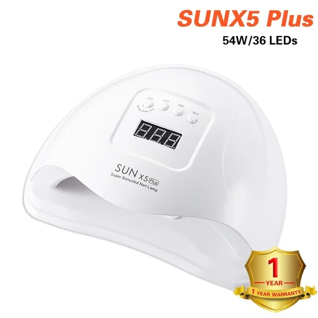 SUNX5 White Бренд машинка для стрижки 48 Вт лампа для ногтей SUNX9 ногтей Сушилки Светодиодный УФ-лампа светодиодный Ламповые ленты для УФ фототерапии машина для всех, гель, лак для ногтей, сушилка для отверждения - Цвет: SUNX5 White
