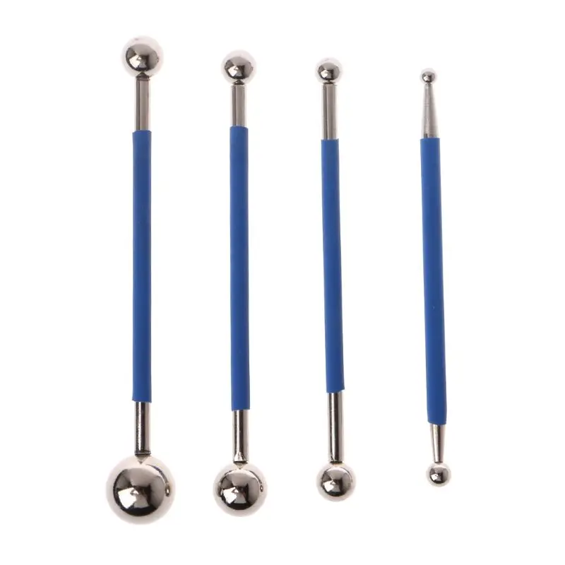 

4PCS/SET Dual Stainless Steel Pressed Ball Tile Grout Glue Gaps Repairing Stick Porcelain Floor Grouting Scraping Construction